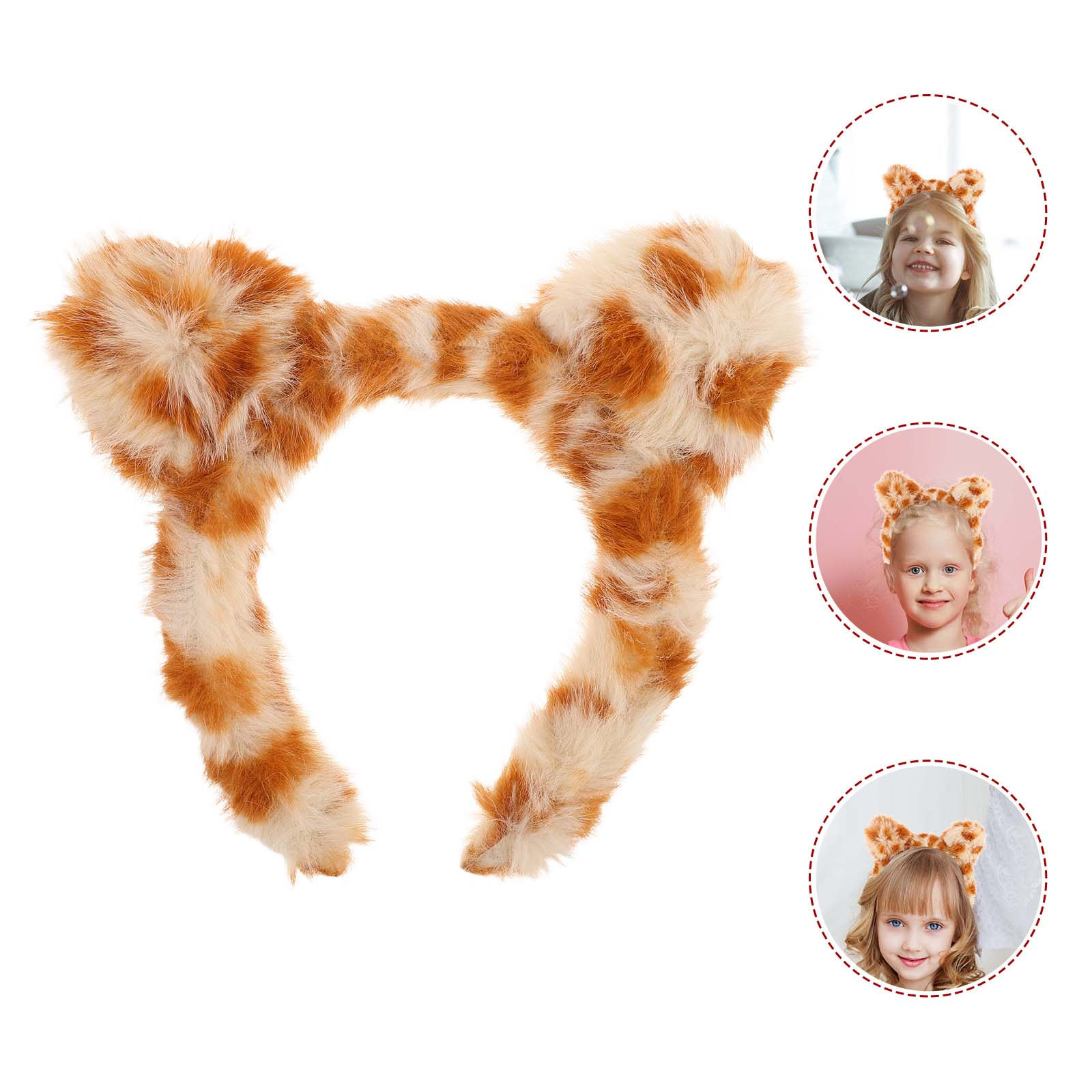 Skincare Animate - 2Pcs Leopard Print Cat Ear Headband