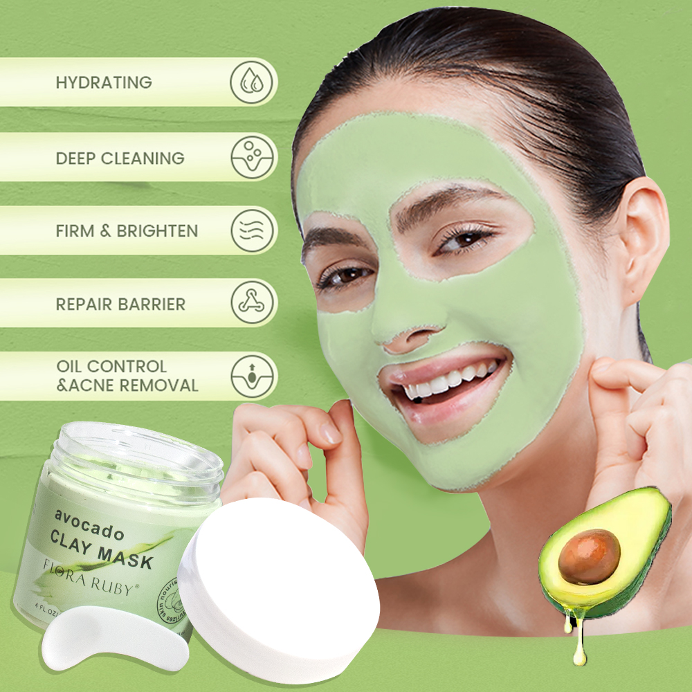 Face Masks Skincare-Avocado Cl - đánh giá và giá Mud Mask Kaolin