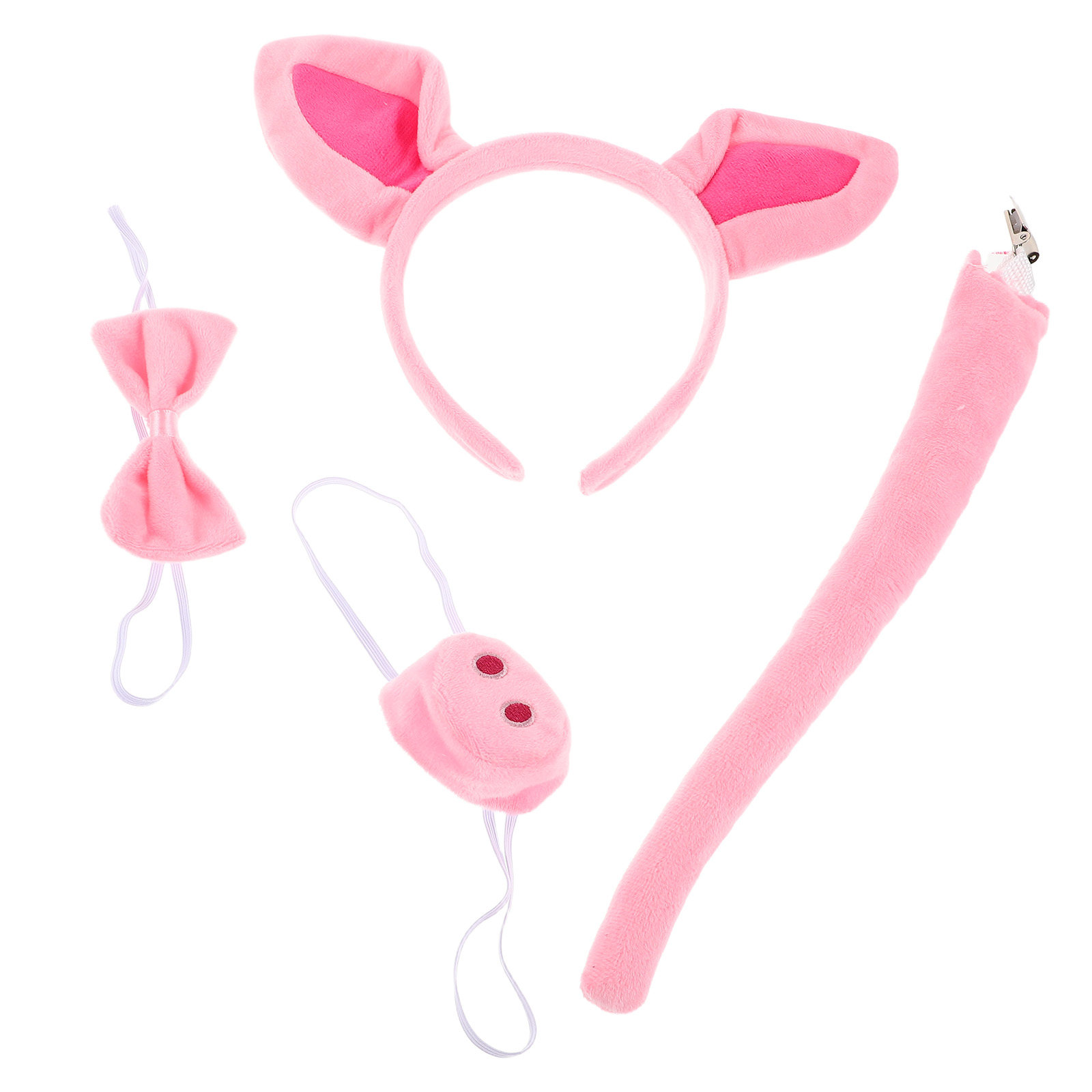 1Set Pink Pig Headband Set Sof - đánh giá và giá Skincare Animate