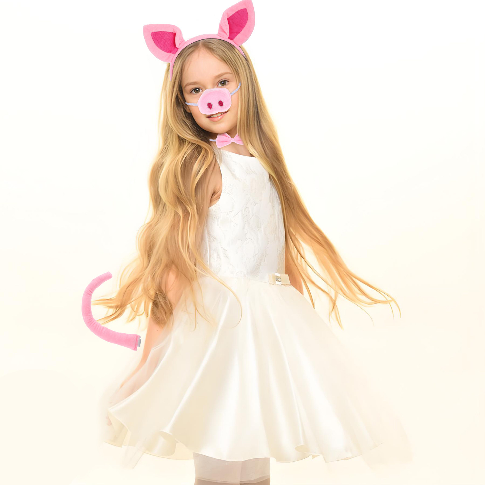 1Set Pink Pig Headband Set Sof - đánh giá và giá Skincare Animate