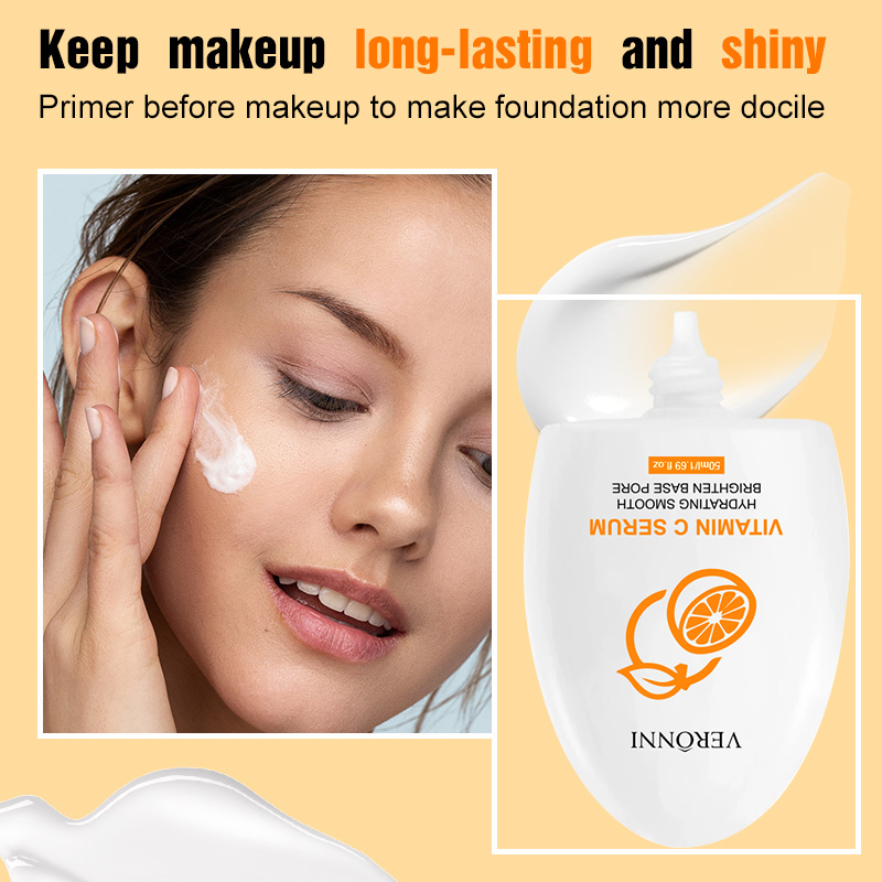 VERONNI Vitamin C Primer 50ml  - đánh giá và giá Squalane Oil Lightweight