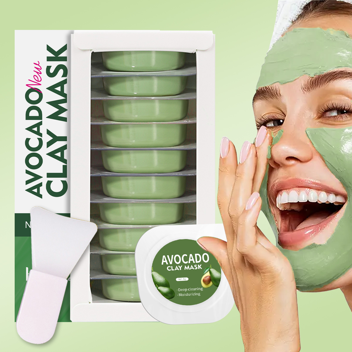 5g/0.17oz*10 Avocado disposabl - đánh giá và giá Mud Mask Kaolin