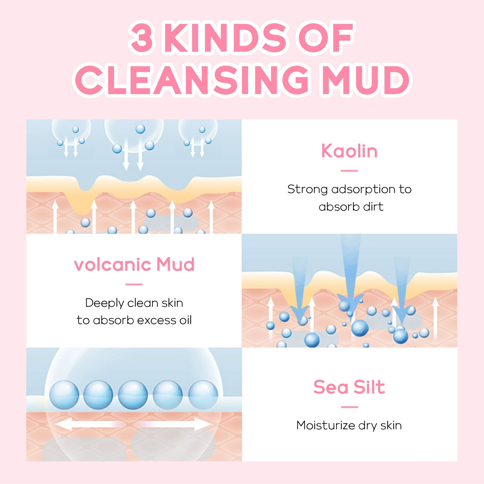 10pcsLAIKOU Sakura Mud Mask Ba - đánh giá và giá Mud Mask Kaolin