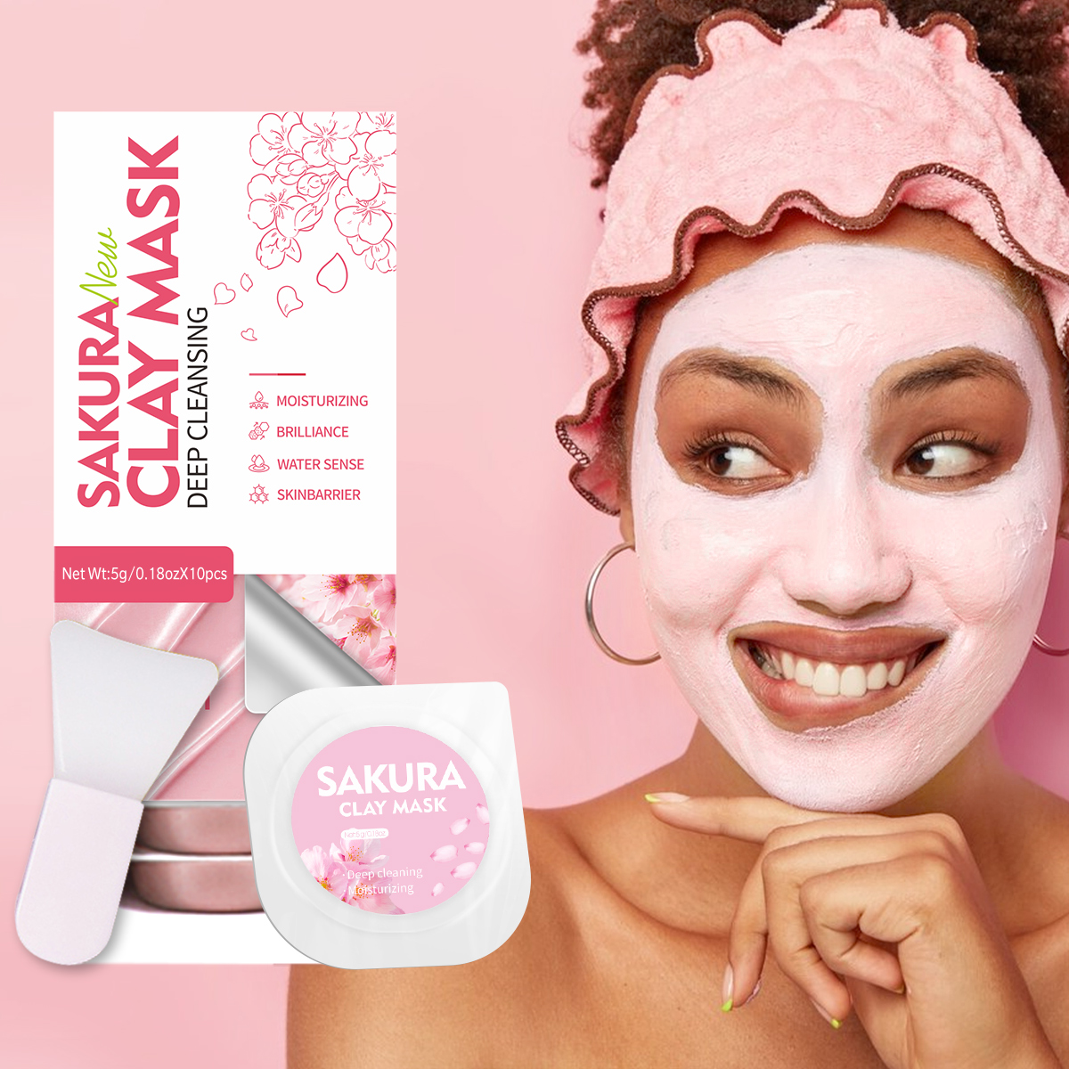 5g/0.17oz*10 Sakura clay mud m - đánh giá và giá Mud Mask Kaolin