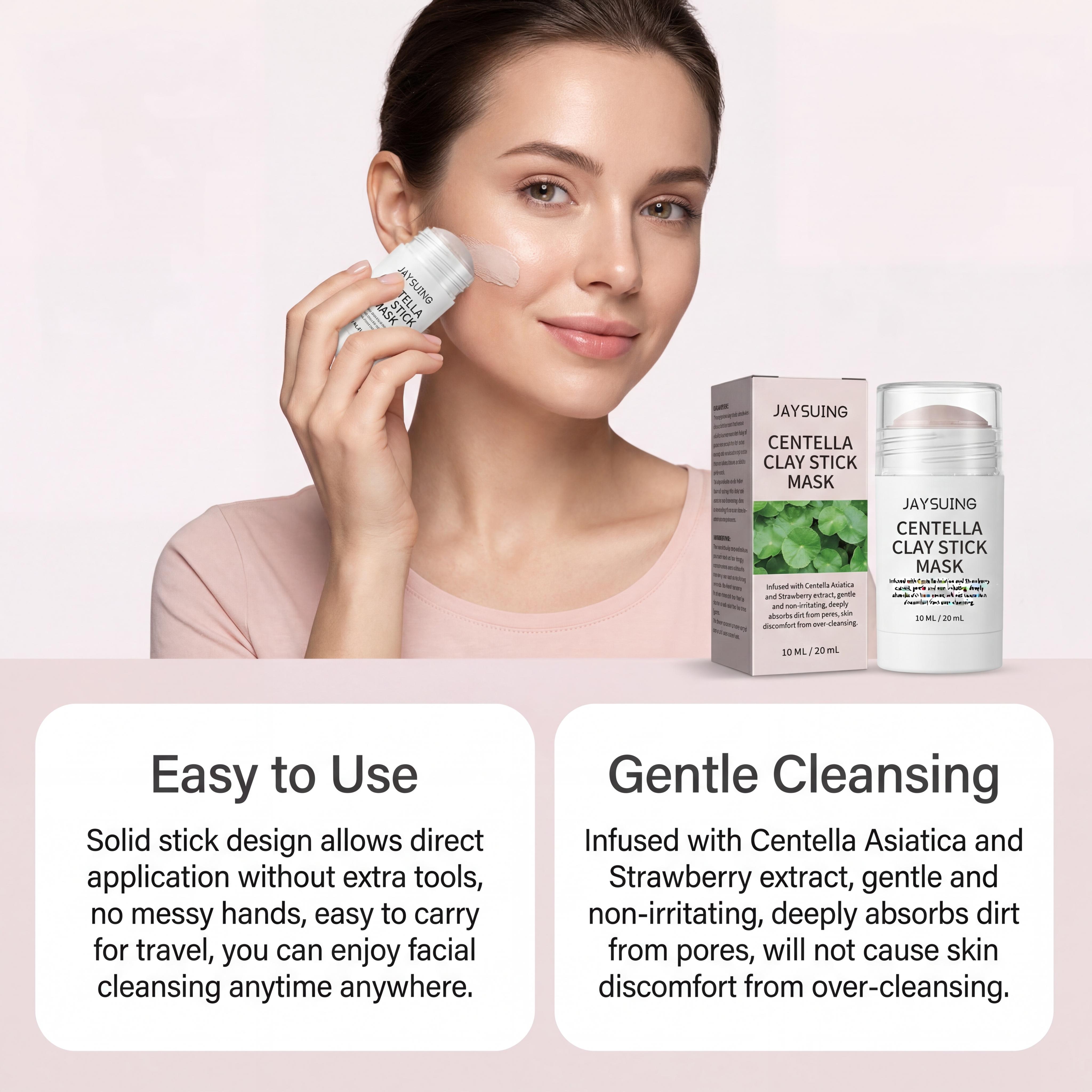 Centella Asiatica Clay Stick D - đánh giá và giá Mud Mask Kaolin