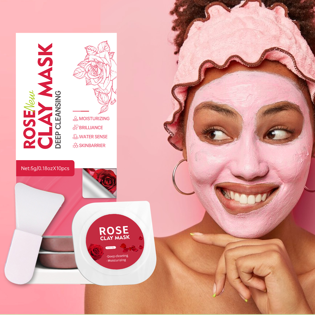 5g/0.18oz*10 Rose Cleansing Mu - đánh giá và giá Mud Mask Kaolin